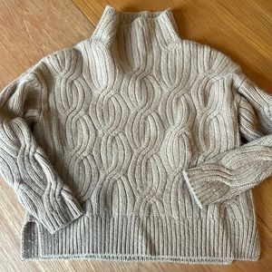 J.Crew Collection chunky cable cashmere sweater